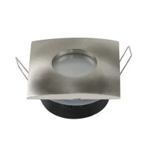   Optonica Spotlámpatest / négyzet alakú /  max. 35W / GU10-MR16 / beépítő keret / Inox / 2012
