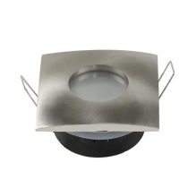   Optonica Spotlámpatest / négyzet alakú /  max. 35W / GU10-MR16 / beépítő keret / Inox / 2012