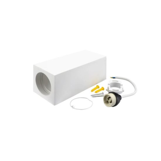 Optonica felületre szerelhető GU10-es téglalap alakú fehér lámpatest max: 35W 17cm 2073