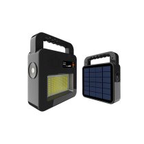   Optonica napelemes hordozható Bluetooth hangszóró + lámpa fekete 228