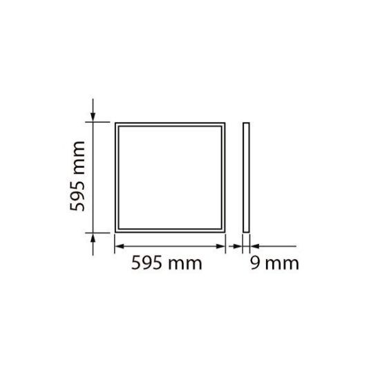 Optonica LED Panel 60cm 45w 3600lm 6000K hideg fehér 2372