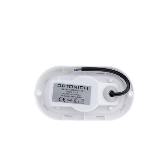 Optonica Ovális kültéri LED lámpa,8W, Ovális,600lm, hideg fehér, 2801 Optonica Ovális kültéri LED lámpa,8W, Ovális,600lm, hideg fehér, 2801