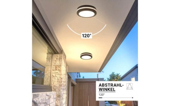 Optonica kültéri LED mennyezeti lámpa 30W CCT fekete – 2824 Optonica kültéri LED mennyezeti lámpa 30W CCT fekete – 2824