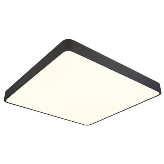 Optonica modern fekete mennyezeti négyzet LED lámpa 64W 4800lm 4500K nappali fehér IP20 120º 60x60cm 2925