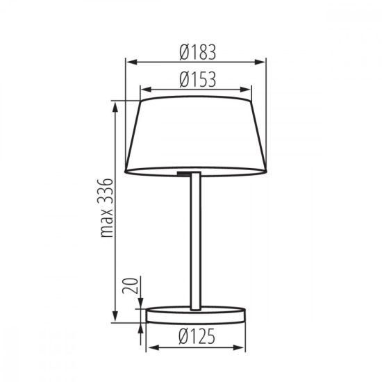 KANLUX DAIBO LED T-W lámpa