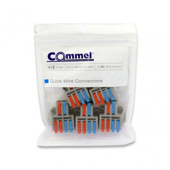 Commel Vezetékösszekötő 0.2-2.5(4) mm², 5 db