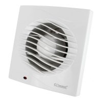   Commel  ventilátor késleltetett leállítással/időzítővel 98 mm
