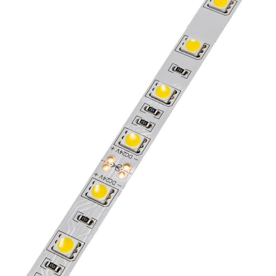 Optonica SMD LED szalag  beltéri  60LED/m  14,4w/m  5050  24V  meleg fehér  4852