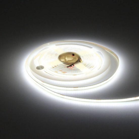 Optonica LED COB szalag 24V 10W - 5m tekercs/ hideg fehér/  4931