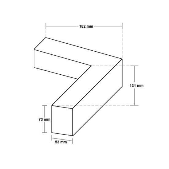 Optonica 8W L-csatlakozó lineáris fényhez Slim Professional  fekete nappali fehér  5027