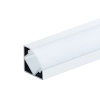   OPTONICA LED profil 45°-os szögben fekete 2m SZETT fehér borítással 5102