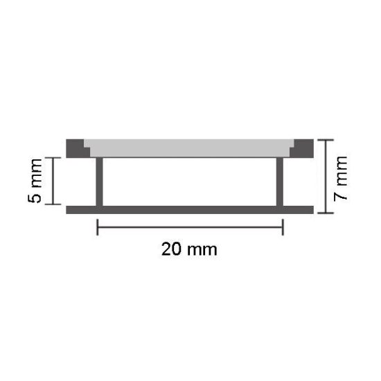 OPTONICA Led profil opál fedővel  2m  5113