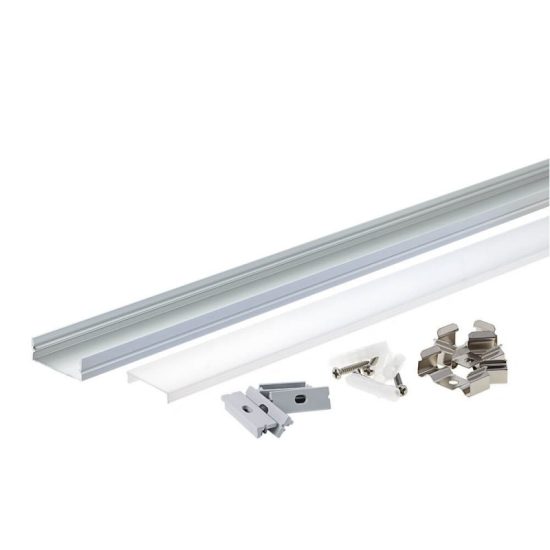 OPTONICA LED profil LED profil 30x10mm eloxált szerkezet 2m SET 5115