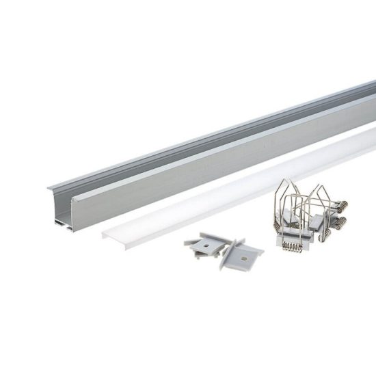 OPTONICA LED profil süllyesztett mennyezeti eloxált 2m SET OP 5130 OPTONICA LED profil süllyesztett mennyezeti eloxált 2m SET OP 5130