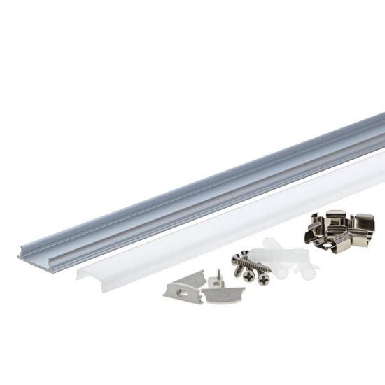 Optonica alumínium profil búrával LED szalaghoz 2m 18x6mm 5132 Optonica alumínium profil búrával LED szalaghoz 2m 18x6mm 5132