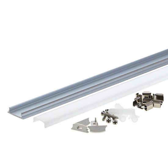 Optonica alumínium profil búrával LED szalaghoz 2m 18x6mm 5132