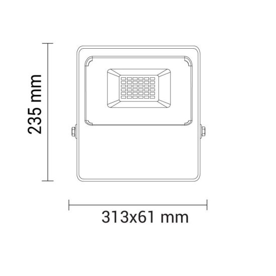 OPTONICA LED REFLEKTOR  50W  4000Lm  120º  fekete RGB   FL5233