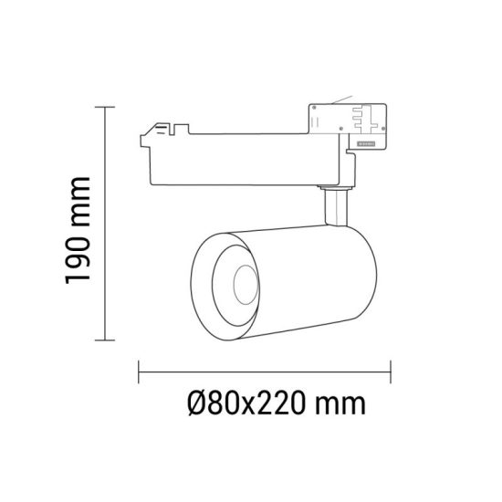 OPTONICA  LED sínes lámpa 25W  24° fehér  5000K 5321