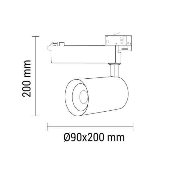 Optonica  LED sínes lámpa 35W  24° 110Lm/W fehér, 2800K FL5326