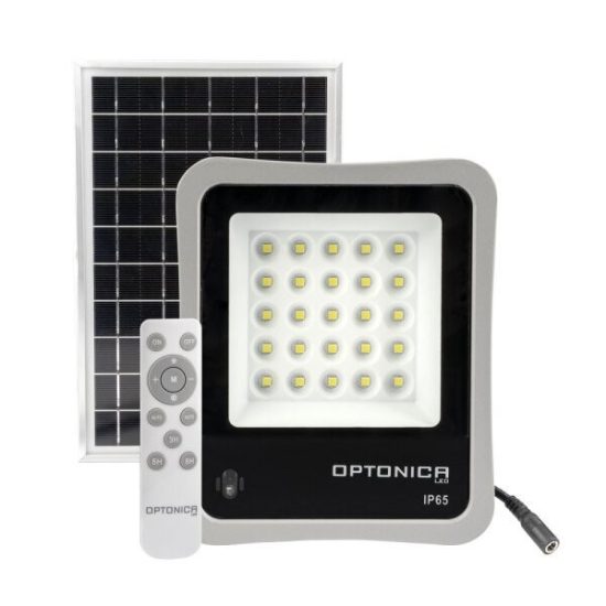 Optonica napelemes led reflektor távirányítóval 8W 500lm 6000K 5456