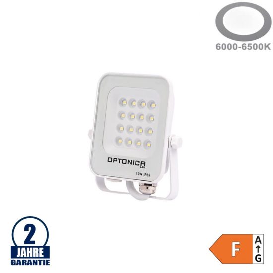 Optonica fehér LED reflektor 10W 900lm 6000K hideg fehér IP65 90° 5701