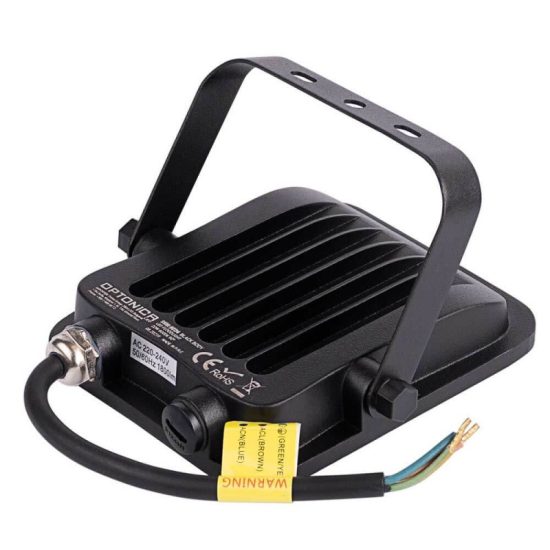 Optonica fekete LED reflektor 20W 1800lm 2700K meleg fehér IP65 90° 5726 Optonica fekete LED reflektor 20W 1800lm 2700K meleg fehér IP65 90° 5726