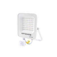    OPTONICA LED SMD reflektor 30 W ,fehér ház mozgásérzékelővel , hideg fehér 5766