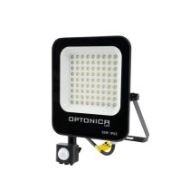    OPTONICA LED SMD reflektor 50 W ,fekete ház mozgásérzékelővel , hideg fehér 5780