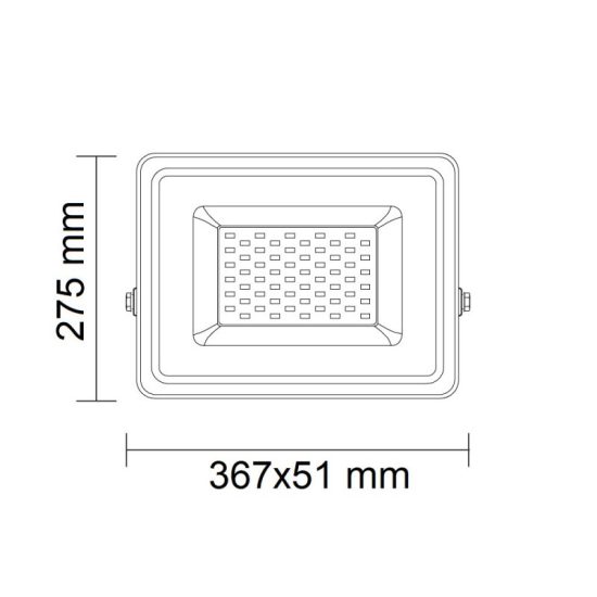 Optonica prémium fehér LED reflektor 150W 15000lm 6000K hideg fehér 5786