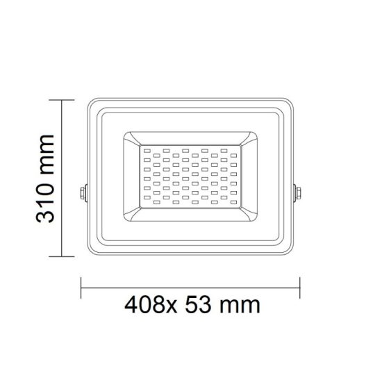 Optonica LED SMD Floodlight fekete Epistar Chip Premium Line 5 év garancia hideg fehér 5794