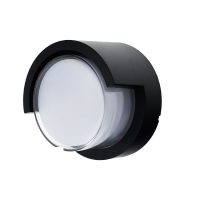   OPTONICA LED 15 W fali lámpa kerek "le" fekete IP65 meleg fehér/ 7528
