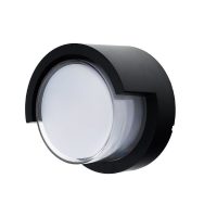   OPTONICA LED 15 W fali lámpa kerek "le" fekete IP65 nappali fehér/ 7529