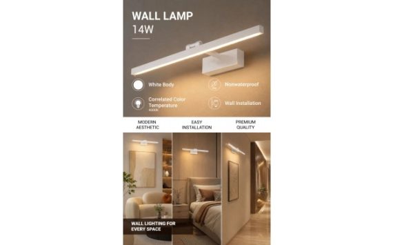 Optonica LED tükörlámpa / fali lámpa 14W 4000K fehér – 7551 Optonica LED tükörlámpa / fali lámpa 14W 4000K fehér – 7551