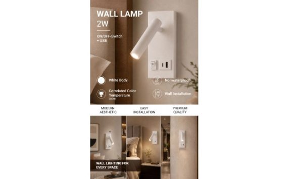 Optonica LED szekrényvilágítás 2W 3000K USB fehér – 7591