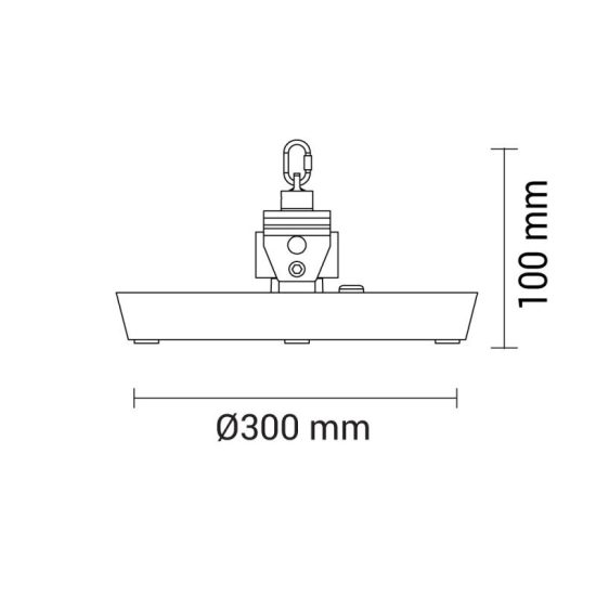 Optonica UFO csarnokvilágítás 200W 20000lm 5700K hideg fehér IP54 90° 8126