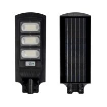   Optonica napelemes utcai LED lámpa akkumulátorral 15W 1800lm 6000K hideg fehér IP65 120º 9128