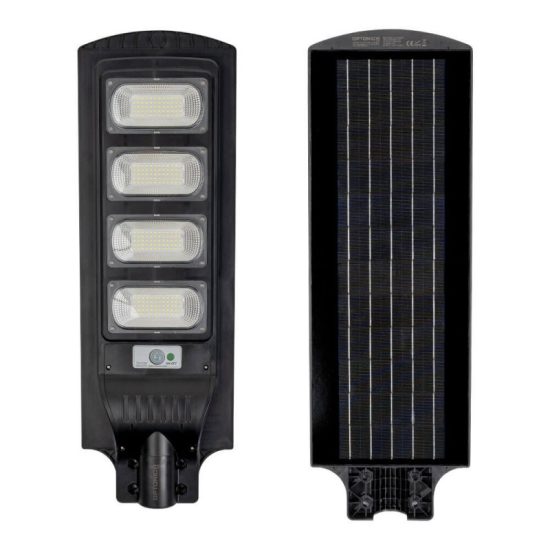 Optonica napelemes utcai LED lámpa akkumulátorral 18W 2400lm 6000K hideg fehér IP65 120º 9129