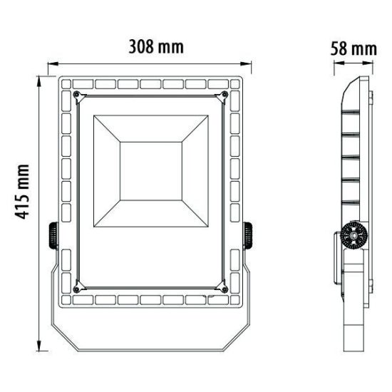 Optonica stadion LED világítás 150W 15000lm 5700K hideg fehér 90° IP65 9176