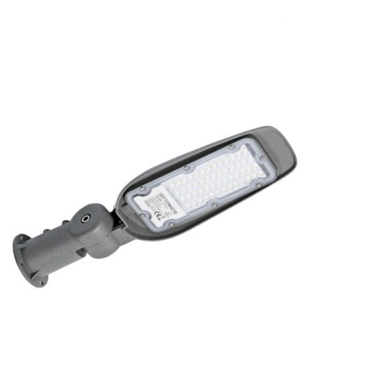 Optonica szürke utcai LED lámpa 50W 5000lm 2700K meleg fehér IP65 9206