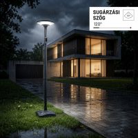   Optonica napelemes kerti lámpa 15W CCT IP65 2,5 m oszloppal – 9361