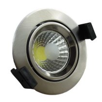   OPTONICA  LED Süllyeszthető spot lámpatest / 8W/ matt króm  / hideg fehér /CB3203