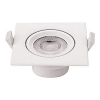   OPTONICA COB LED süllyeszthető spot lámpatest/négyzet/5W/hideg fehér/CB3267