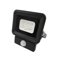   OPTONICA SMD2  LED REFLEKTOR / mozgásérzékelős / 10W /  Fekete / Meleg fehér / FL5855