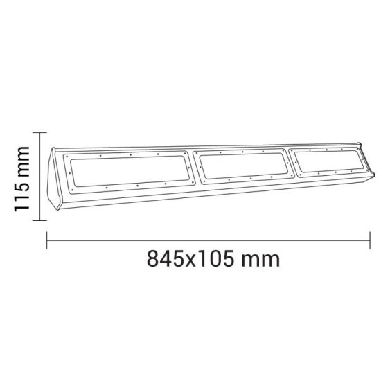 Optonica lineáris csarnokvilágító LED lámpa 150W 15000lm 6000K hideg fehér 84cm IP44 HB8155