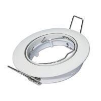   Optonica fehér GU10/MR16 spot lámpa keret beépíthető kör alakú billenthető 45º Ø7cm 5170