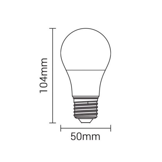 Optonica E27 LED izzó 7 W hideg fehér Optonica E27 LED izzó 7 W hideg fehér