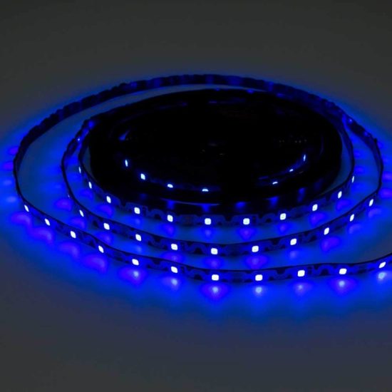 Optonica beltéri hajlítható SMD2835 kék LED szalag 12V 864lm/m 60LED/m 7,2W/m IP20 120° 4544