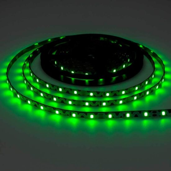 Optonica beltéri hajlítható SMD2835 zöld LED szalag 12V 864lm/m 60LED/m 7,2W/m IP20 120° 4545