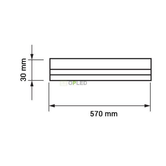OPTONICA LED fénycső / T5 / 8W / 28x570mm /  hideg fehér / TU5654