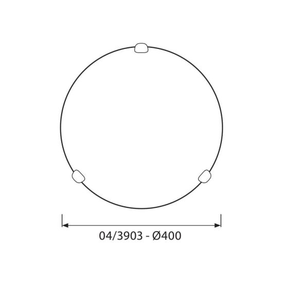 MENNYEZETI LÁMPATEST PERLA ∙ 04/3903 ∙ Ø400 MM